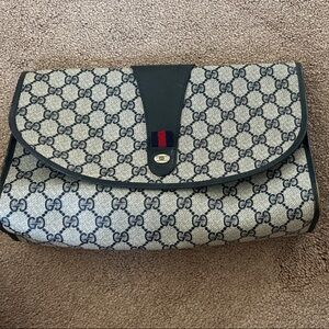Gucci Vintage Sherry Line Clutch Bag